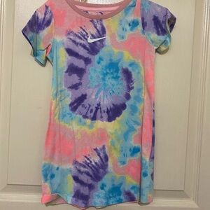 Tie Dye Nike t shirt dress
